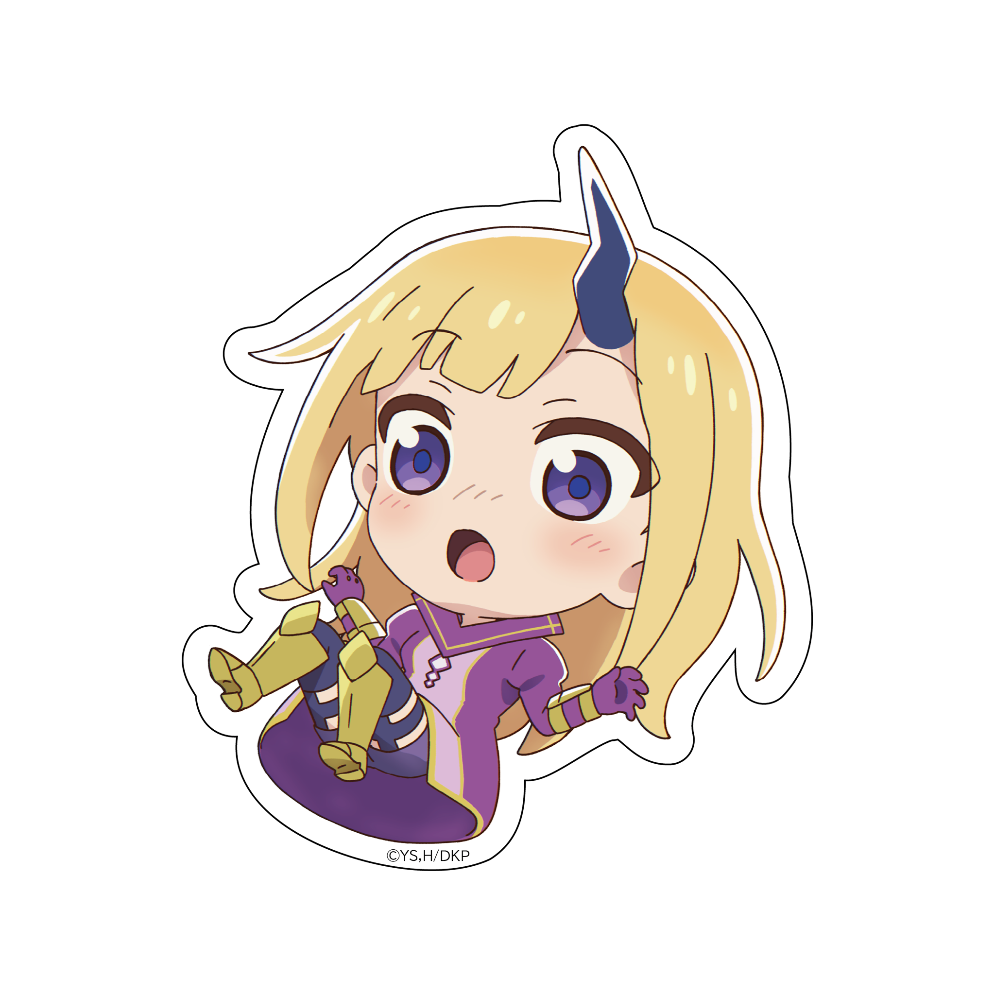 TVアニメ「魔王の娘は優しすぎる!!」デフォルメダイカットステッカー　ジャヒー