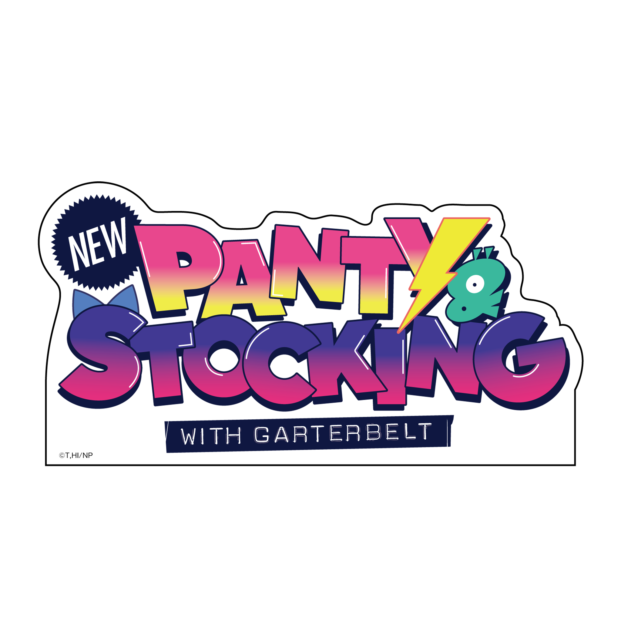 New PANTY ＆ STOCKING with GARTERBELT アクリルロゴブロック